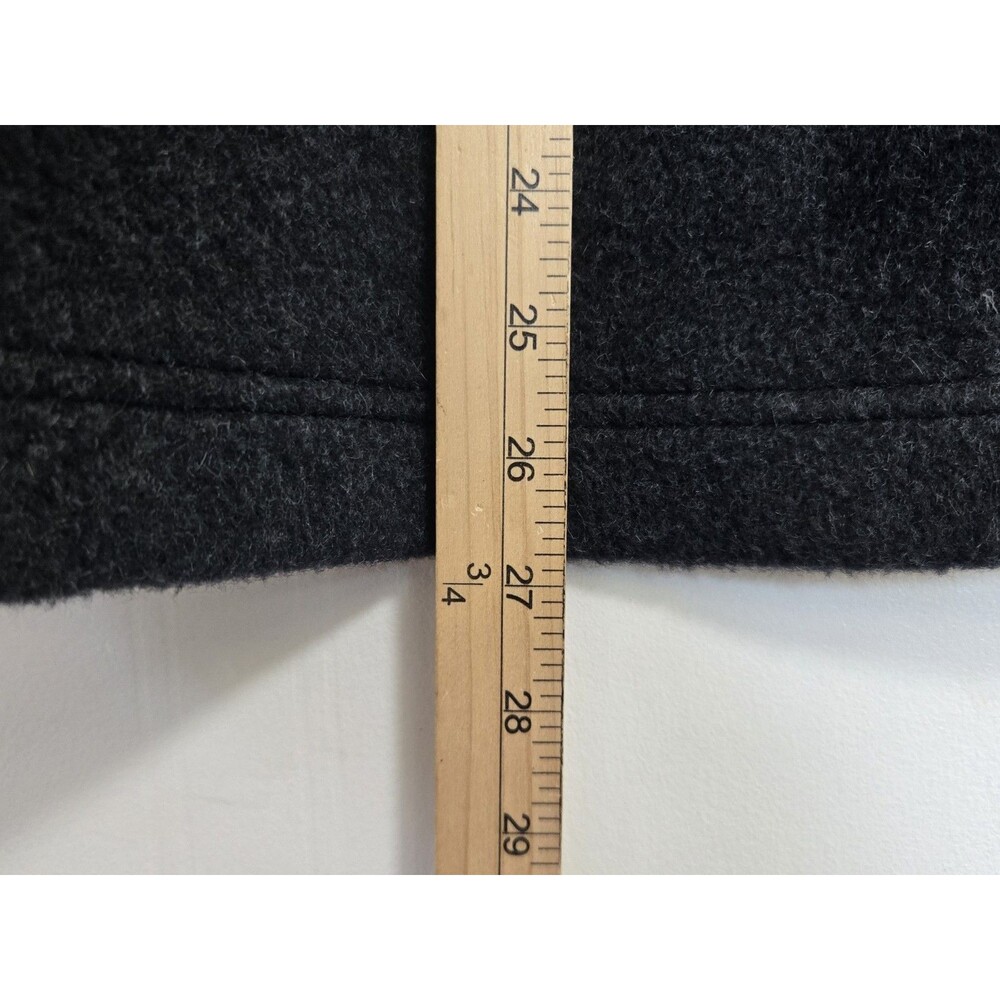 Orvis Sweater Womens Size M Snap Pullover Faux Fur Collar Grey Jacket Outdoor - Picture 6 of 9